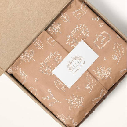 Custom tissue paper in colorful packaging, branded by Pinlord.com, ideal for gift wrapping and craft projects.