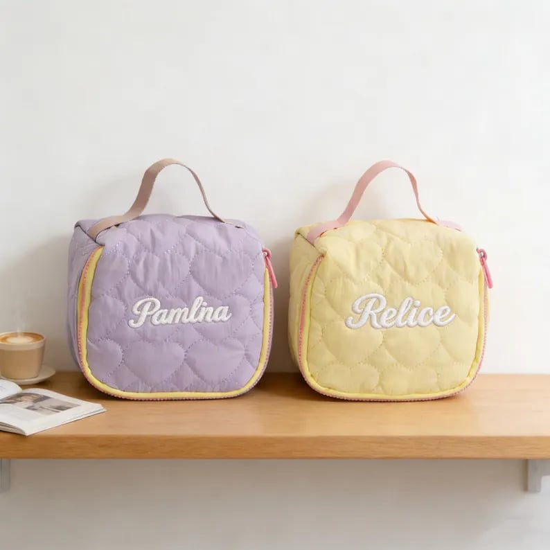 Custom toiletry bag by Pinlord.com featuring multiple compartments and durable design for travel and organization.