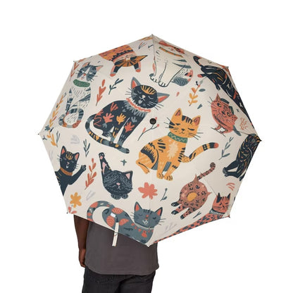 Custom Pinlord.com umbrella with vibrant, colorful design open outdoors, showcasing unique personalized umbrella style.