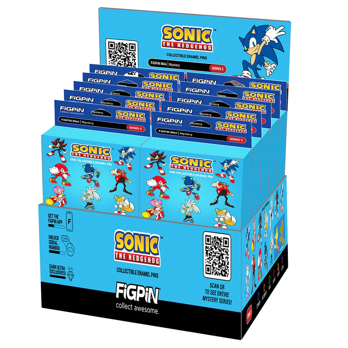SEGA x Pinlord project showcasing custom merchandise featuring iconic gaming characters in vibrant, detailed designs.