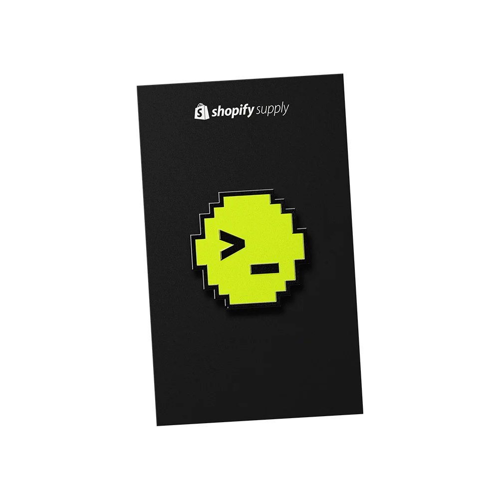Shopify x Pinlord project showcasing custom merchandise empowering entrepreneurs and sparking global innovation.