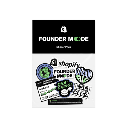 Shopify x Pinlord project image showing entrepreneurs with custom merchandise promoting global innovation and empowerment.