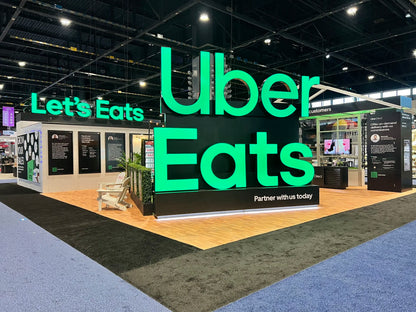 Uber Eats x Pinlord custom merchandise project image showcasing branded food delivery experience and unique promotional items.