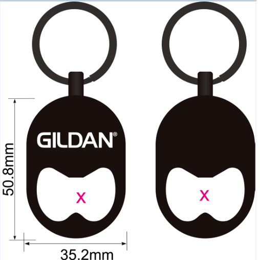 Gildan x Pinlord custom event merchandise project logo for the Gildan Block Party, featuring vibrant colors and bold text.