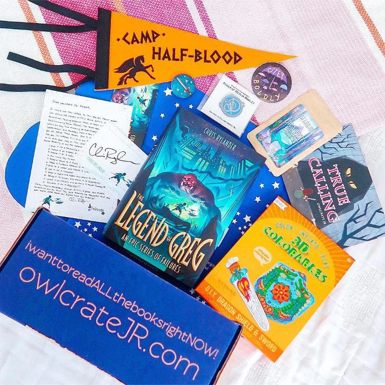 OwlCrate fantasy subscription box with custom merchandise and collectible products by YourStuffMade.com